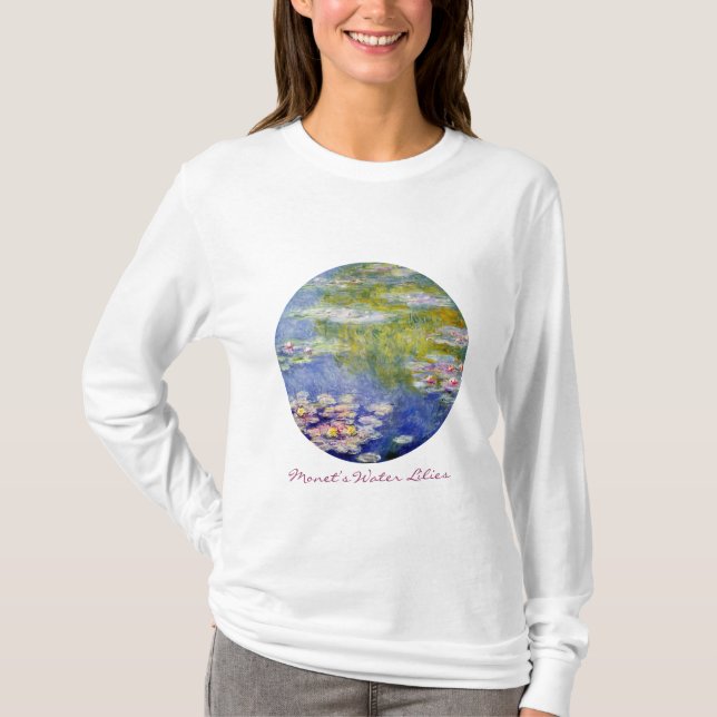 Camiseta Lirios del agua de Monet (Anverso)