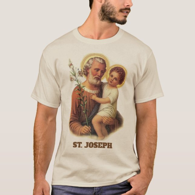 Camiseta Lirios tradicionales de Jesús del niño de San José (Anverso)