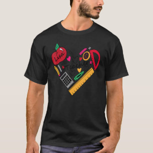 Camiseta Lisa Teacher Regresó A La Escuela
