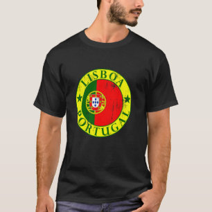 Camiseta Lisboa, Bandera de Portugal, Viajes de Portugal, L