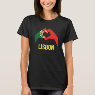Camiseta Lisboa Ciudad Portuguesa Amor Bandera de Portugal