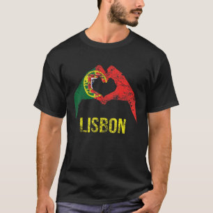 Camiseta Lisboa Ciudad Portuguesa Amor Vintage Bandera de P