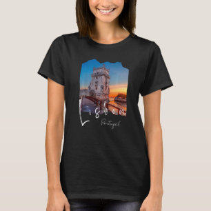 Camiseta Lisboa Portugal Portugal Souvenirs Belem Tower L