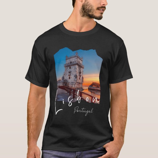 Camiseta Lisboa Portugal Portugal Torre Belem Lisboa (Anverso)