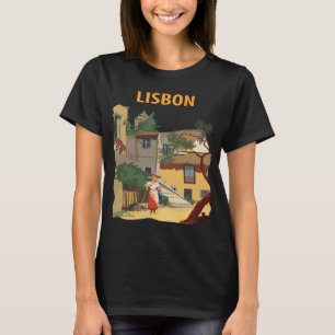 Camiseta Lisboa Portugal Pueblo Calle Viaje