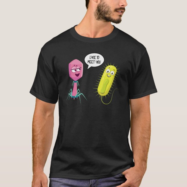 Camiseta Lisiar para conocerte  Bacteriófago 8 (Anverso)