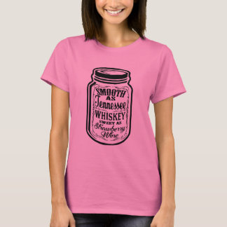 Camiseta Liso como tarro de albañil del brillo del whisky