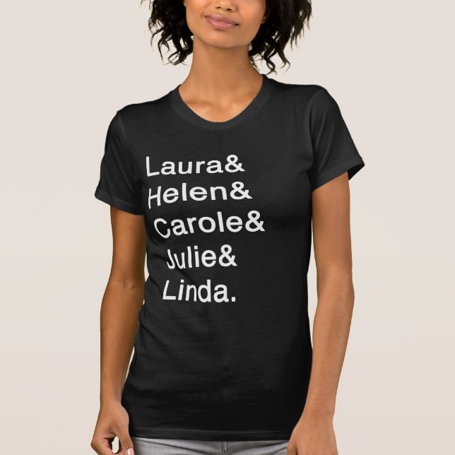 Camiseta Lista conocida (mujeres) (Anverso)