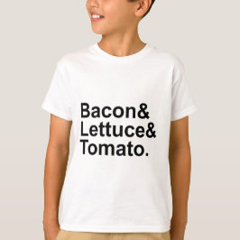Camiseta Lista de cadena de lechuga tomate tocino BLT