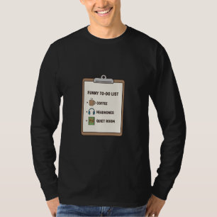 Camiseta Lista de Contactos de Emergencia para Introvertido