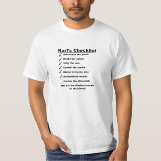 Camiseta Lista de control de Karls
