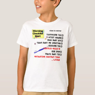 Camiseta Lista de control de la mañana (juventud T)