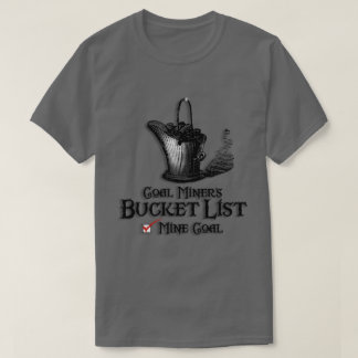 CAMISETA LISTA DE COSAS POR HACER DEL MINERO DE CARBÓN