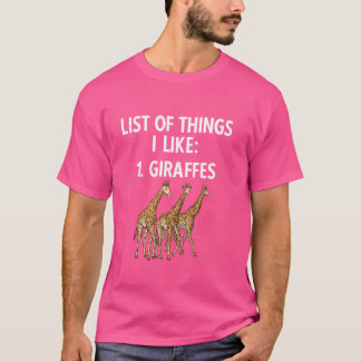 Camiseta Lista de cosas que me gustan del zoológico de safa
