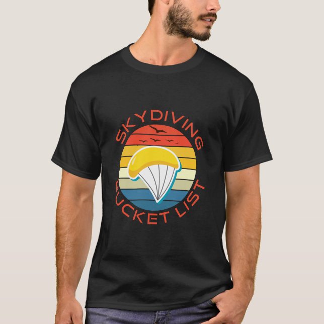 Camiseta lista de cubos de paracaidismo (Anverso)