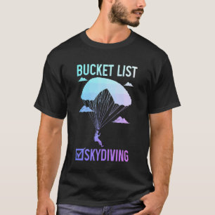 Camiseta Lista de deseos de paracaidismo Paracaidista Parac