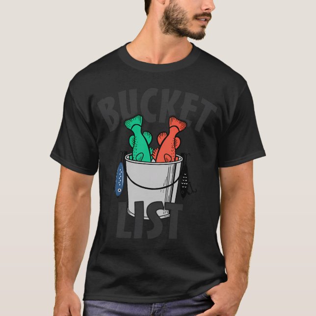 Camiseta Lista de deseos - Pesca (Anverso)