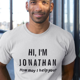 Camiseta Lista de etiquetas de nombres personalizados para 