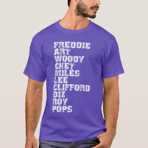Camiseta Lista de famosos trompetistas de jazz influyentes