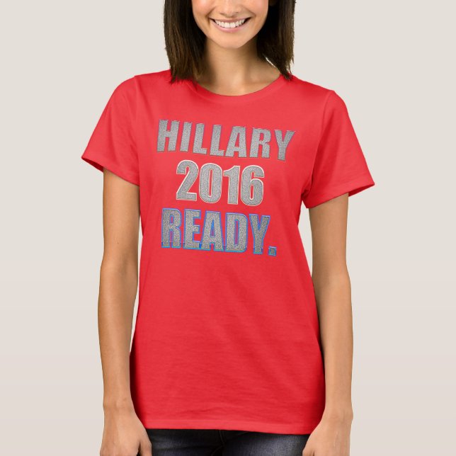 Camiseta lista de Hillary 2016 (Anverso)