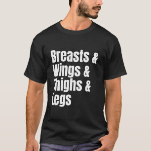 Camiseta Lista de ingredientes de pollo frito al estilo sur