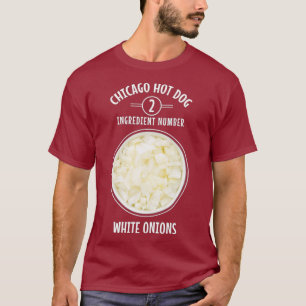 Camiseta Lista de ingredientes para perros calientes estilo