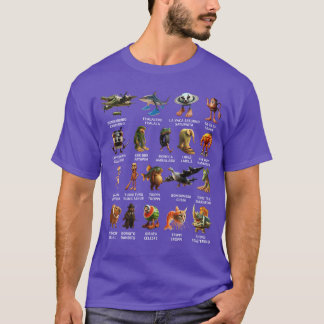 Camiseta Lista de Italian Brainrot