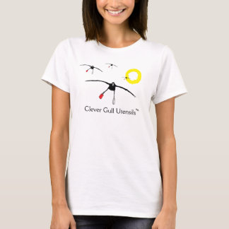 Camiseta lista de los utensilios de la gaviota