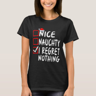 Camiseta Lista de Navidad de la familia Simpático Malicioso