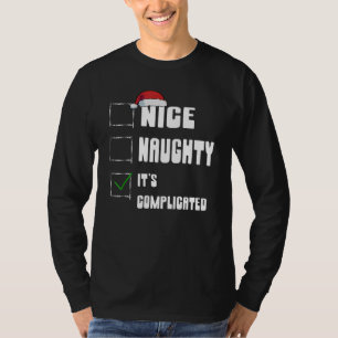 Camiseta Lista de Navidad de Santa Bonito Travieso Es Compl