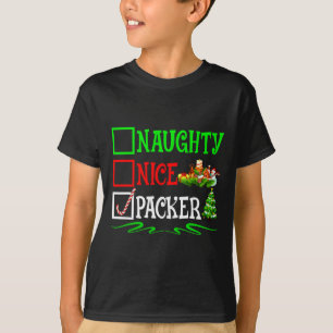 Camiseta Lista de Navidades de Naugher Packer Santa