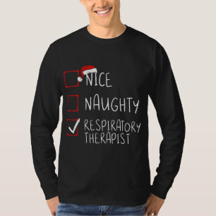 Camiseta Lista de Navidades de terapeutas respiratorios bon