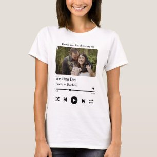Camiseta Lista de reproducción de canciones de personalizad
