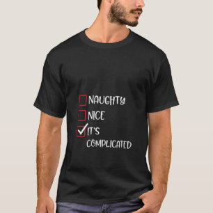 Camiseta Lista de Santas Divertidas Complicadas Malas y Bue