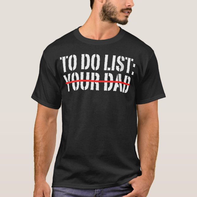 Camiseta Lista de tareas para ti (Anverso)