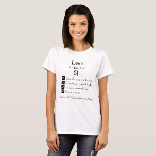Camiseta Lista de tareas pendientes de Leo