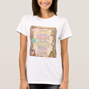 Camiseta Lista de tareas pendientes del viajero de tiempo