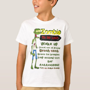 Camiseta Lista de tareas Zombie