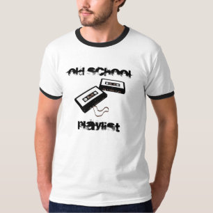 Camiseta Lista de temas de la escuela vieja
