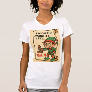 Camiseta “Lista de traviesos… ¡Otra vez! – Edición duende t