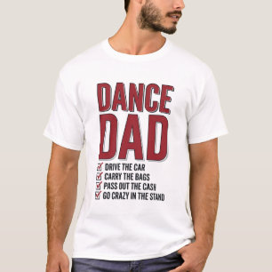 Camiseta Lista de verificación de Dance Dad Diseño de graba