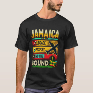 Camiseta Lista de verificación de equipaje pasaporte sin ni