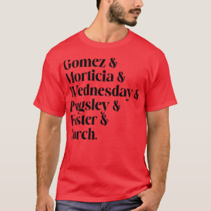 Camiseta Lista de versiones del miércoles