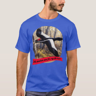 Camiseta Lista de vida del pájaro carpintero de marfil fact