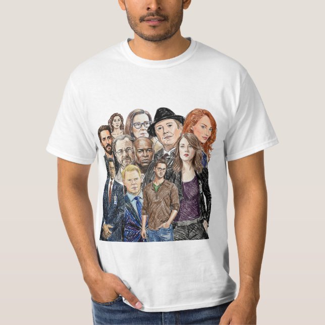 Camiseta Lista negra - Collage (Anverso)