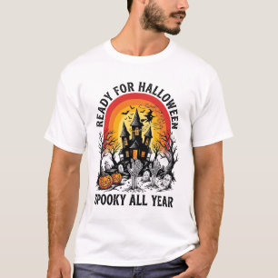 Camiseta Lista para Casa Embrujada de Halloween Vi