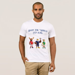 Camiseta lista para las naciones anfitrionas de la
