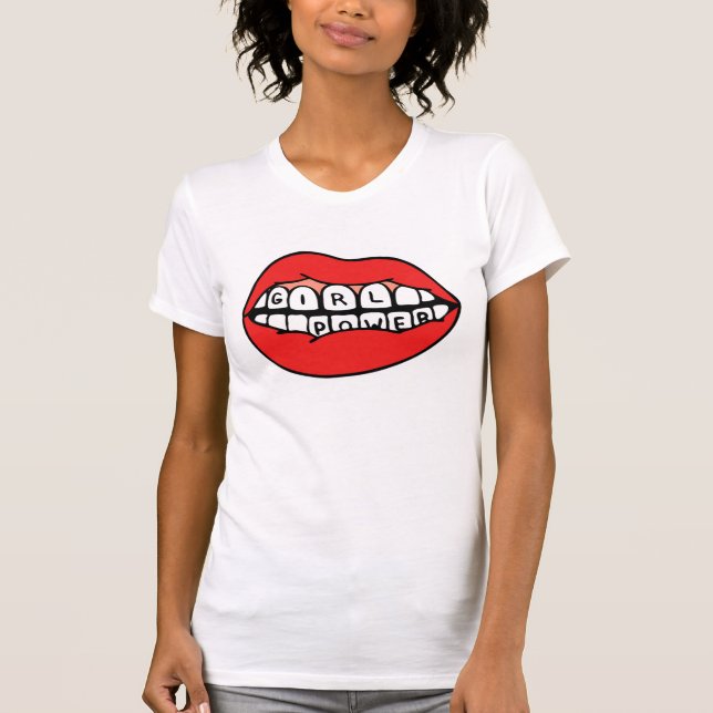Camiseta Listas de alimentación de Chica (Anverso)