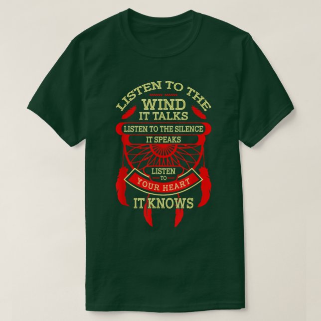 Camiseta Listen to the wind it talks  (Diseño del anverso)