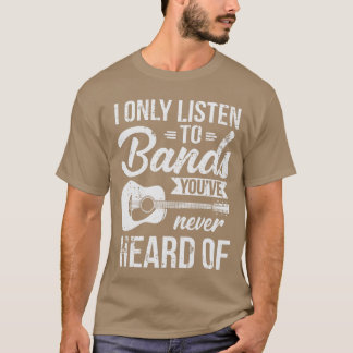 Camiseta Listeno Bands Youve Never Heard Of Indie Music gir